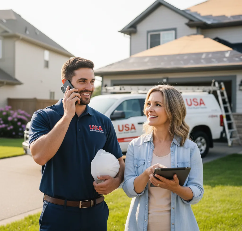 USA Roof Repair Experts customer support in Fairlee